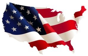 the colors of the flag of the American continent, drawing
