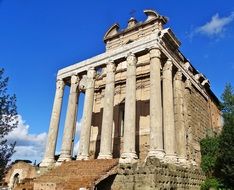 antique building in italy, rome