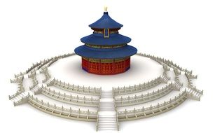 Heaven Temple China drawing