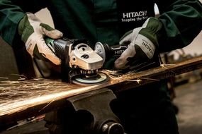 Hitachi grinder power tool