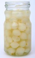 pickled garlic in a jar