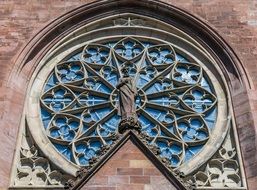 gothic window in church