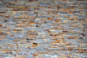 Colorful brick wall design