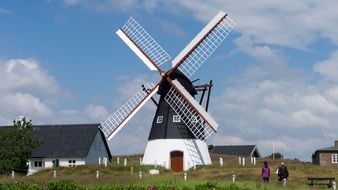 windmill near the north sea