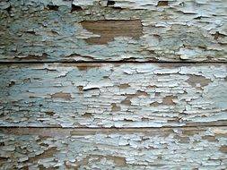 peeling paint on the wall