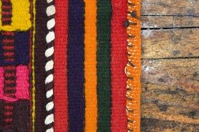 colorful stripes on textiles