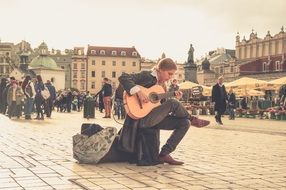 Streets Musician, poland, square