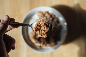 Cereals on the breakfast