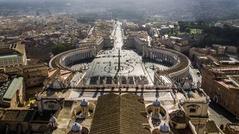 view of the cathedral in the vatican