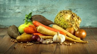 Different fresh vegetables