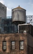 water tank on a building in New York