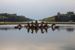 royal park fountain in Versailles