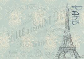 Ä°llustration of French eiffel Tower