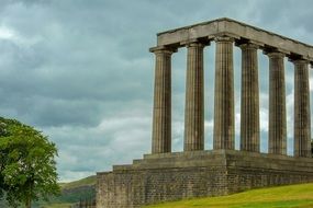 Scottish National Monument on the hill