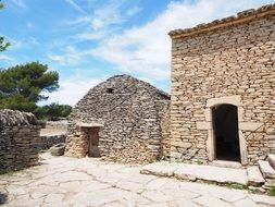 dry stone beehive hut