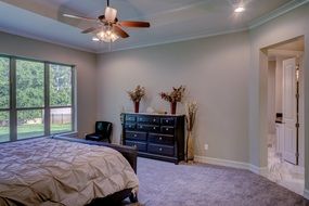 luxurious interior of a bedroom