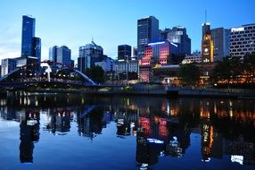 skyline of Melbourne, Australia