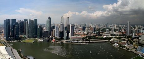 panoramic view of singapore