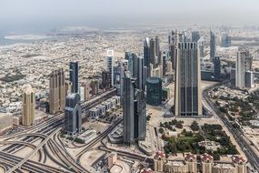 modern architecture in the center of Dubai