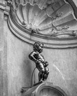 statue of Manneken Pis Brussels Belgium