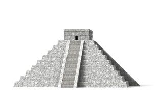 gray pyramid in Mexico