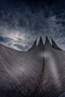 Architecture in Berlin against the sky