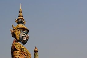 side view of a large statue in china