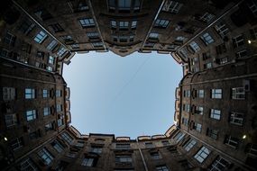 building in a circle in St. Petersburg