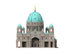 Berlin Dom, cutout, digital art