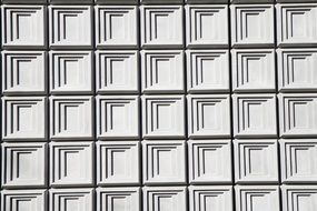 building facade gray pattern