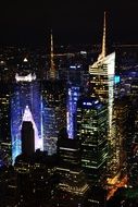 Skyscrapers in New York City in America