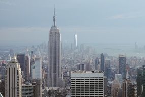 cityscape of symbol of new york ,empire state building