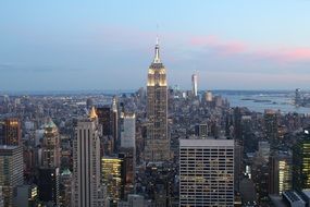 Empire State Building in the evening