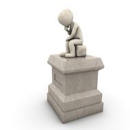 a monument in honor of the philosopher