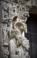 details of Cathedral of Chartres, France