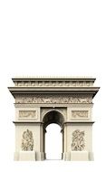 Triumphal Arch in Paris in France