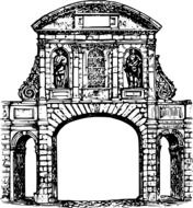 Arch Architecture drawing