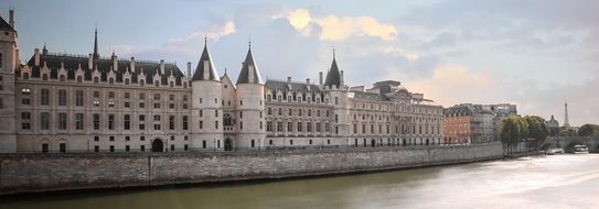 historic buildings on the Seine embankment in Paris