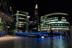 building on the banks of the river Thames in London