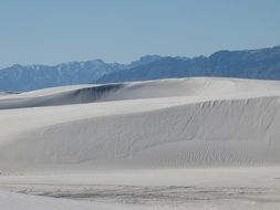 white sands landscape in America