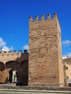 city ââgate tower in Alcudia, Spain