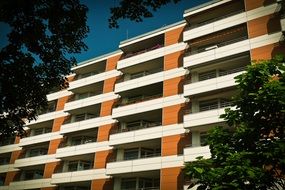 orange urban building