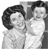 Vintage Woman and baby photo