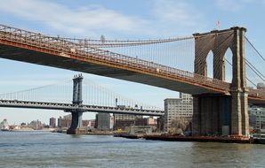 brooklyn bridge New York harbor