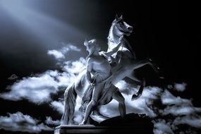 Sculpture of the horse, schwerin