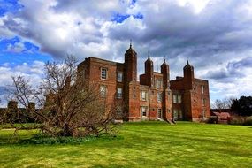 nobleman palace on a green hill