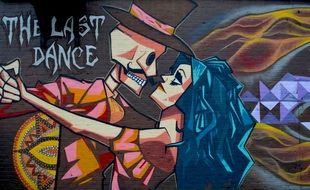 last dance like colorful graffiti