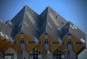 Cube Houses, top view, netherlands, Rotterdam