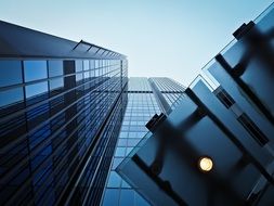 geometric building mirroring