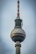 top of the television tower in Berlin